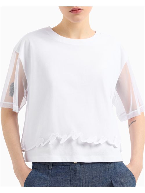 t-shirt woman white ARMANI EXCHANGE | XW000541AF10359/U0002